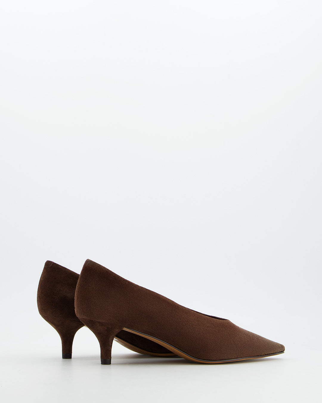 Brown Suede Court Shoes - On Sale