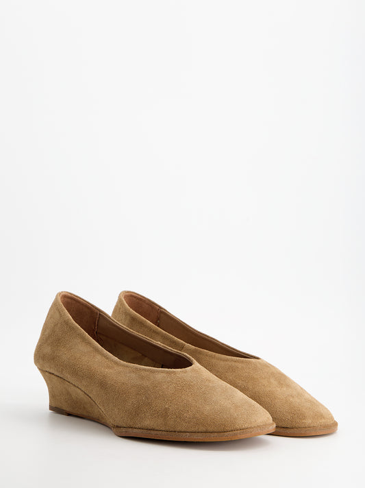 Zapatos glove en ante con cuña - Silvy