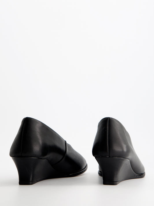 Zapatos glove en piel con cuña - Silvy