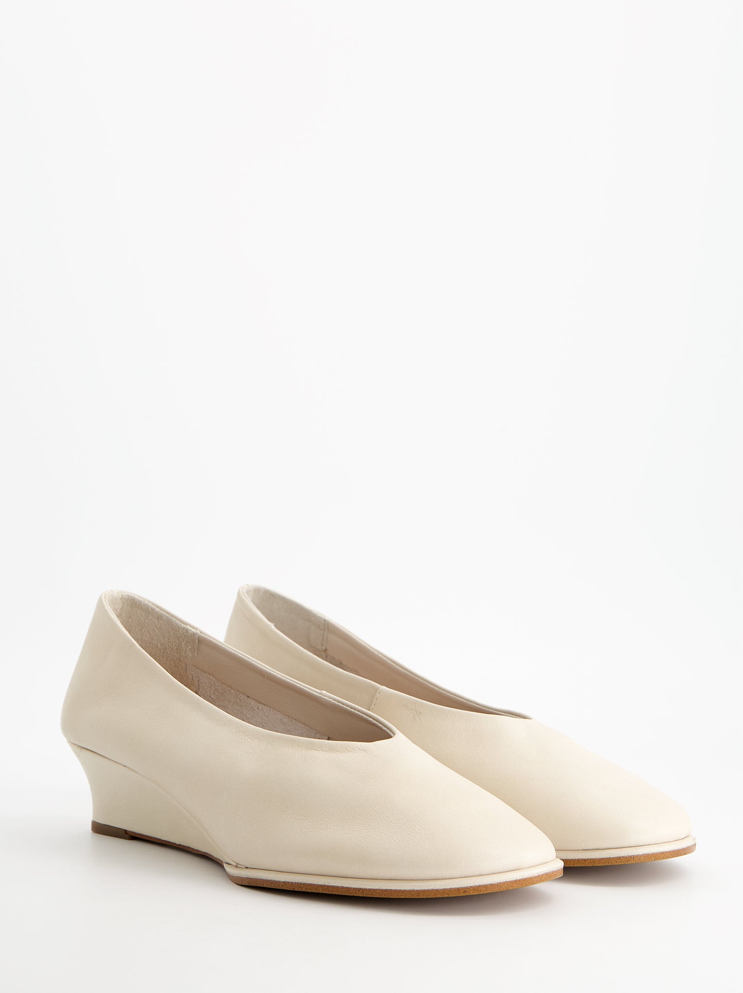 Zapatos glove en piel con cuña - Silvy