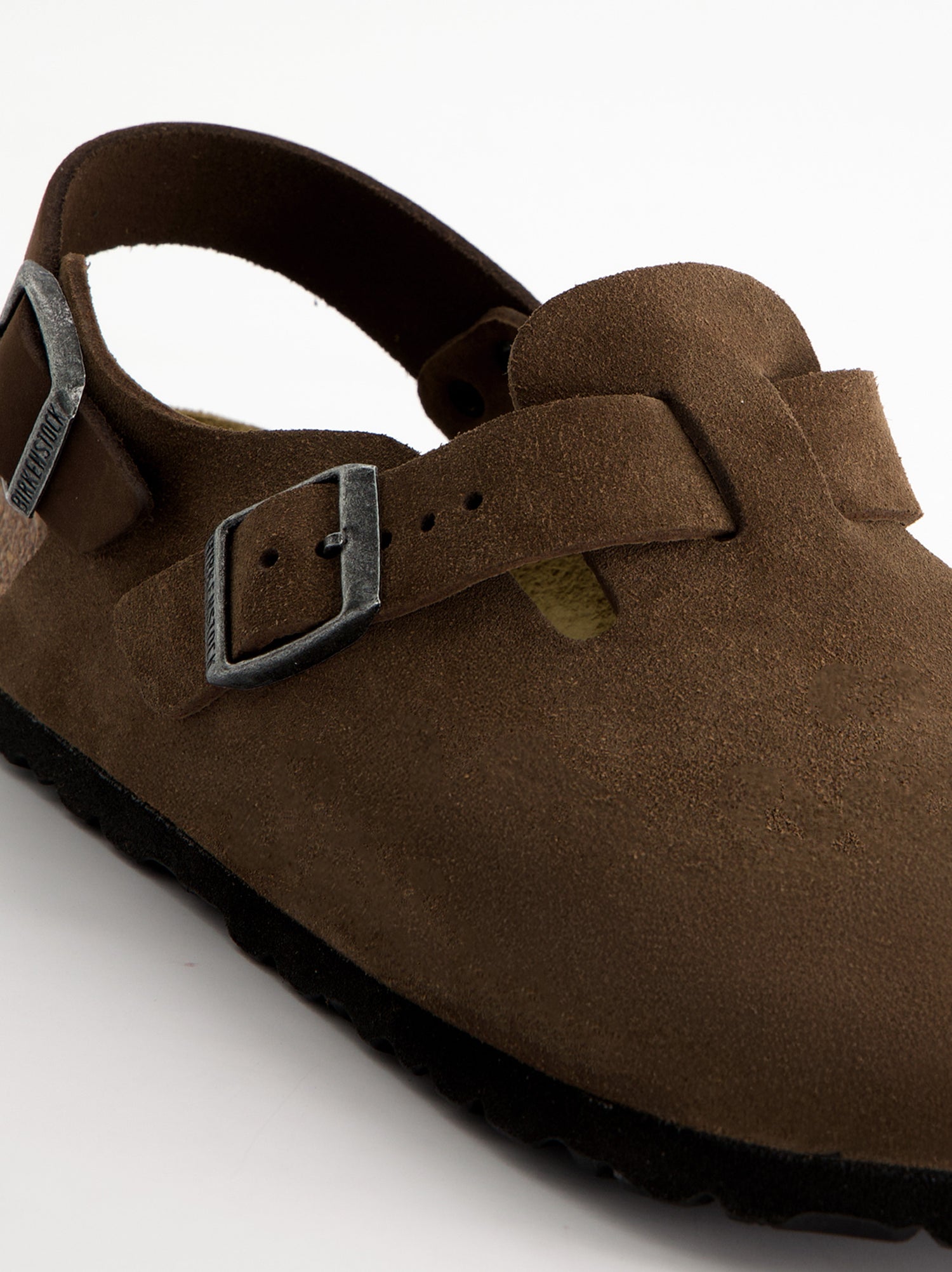 Suede clogs with strap - Birkenstock Tokio