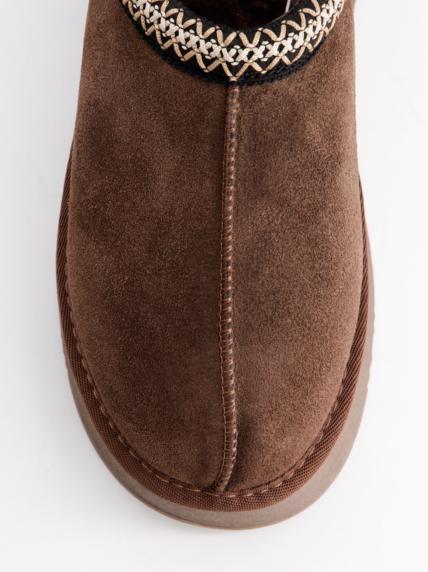 Zuecos de ante con forro interior y plataforma - Mieko