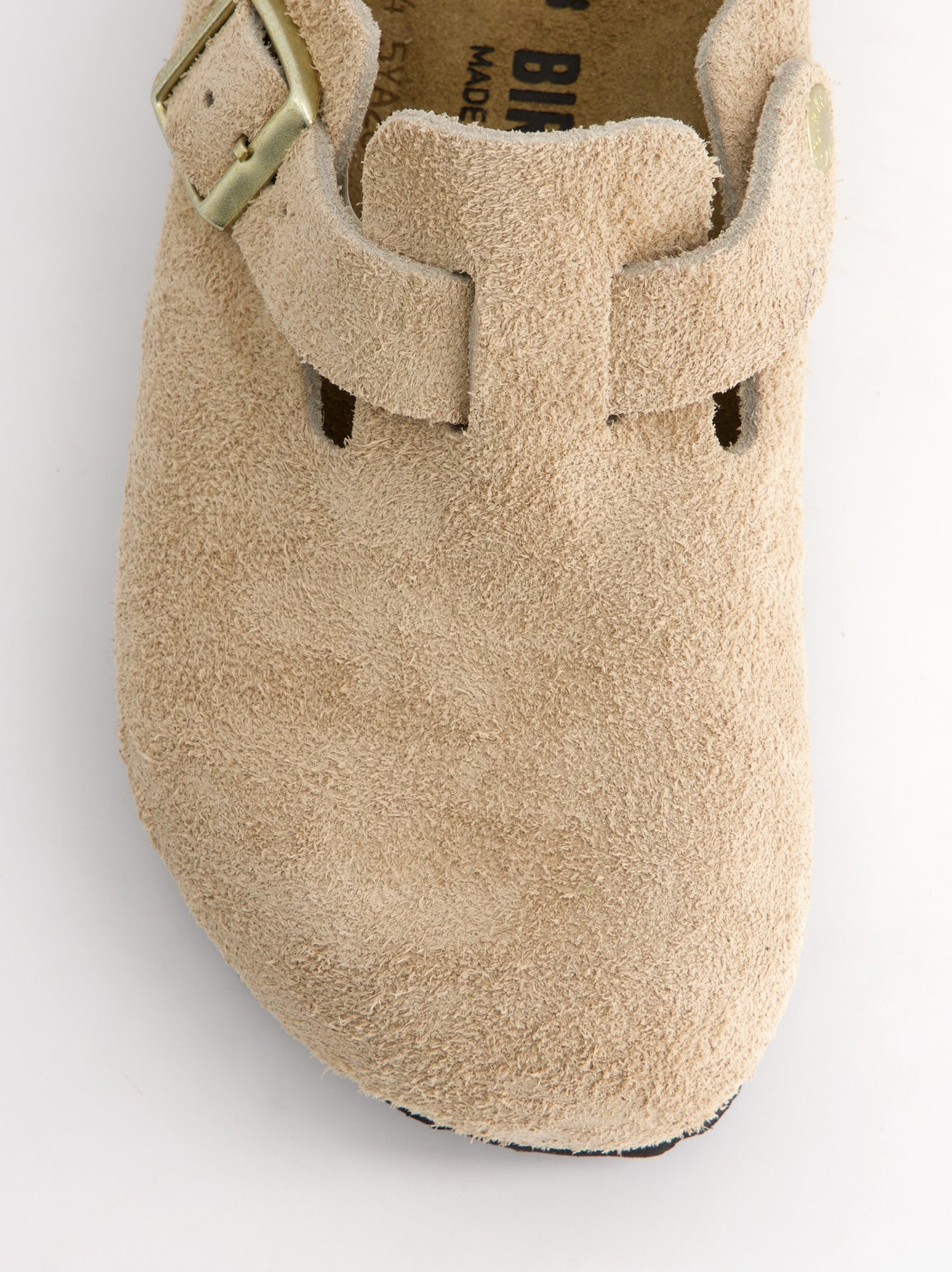 Zuecos de ante con hebilla - Birkenstock Boston Leve