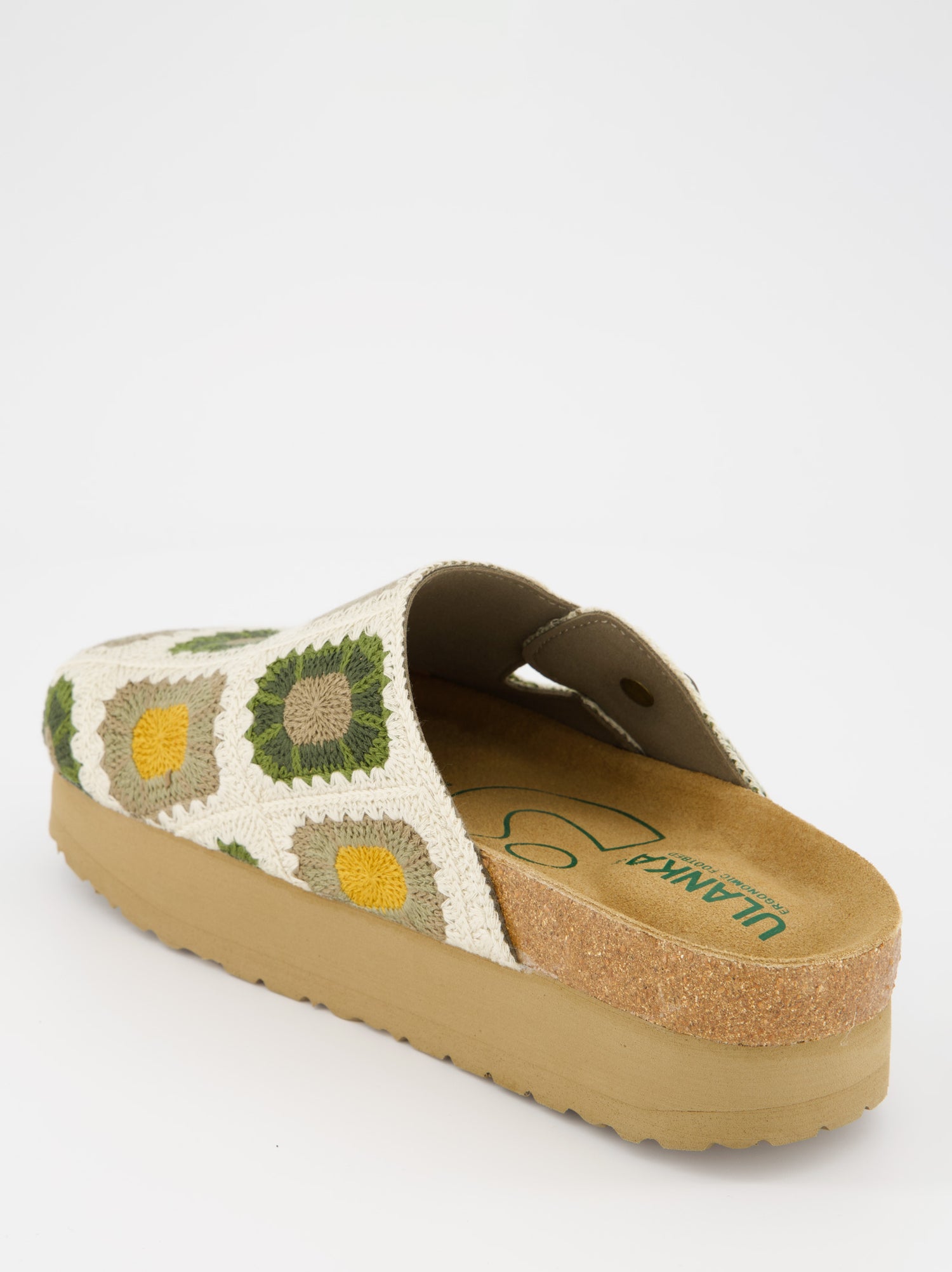 Zuecos de crochet con plataforma - Blant