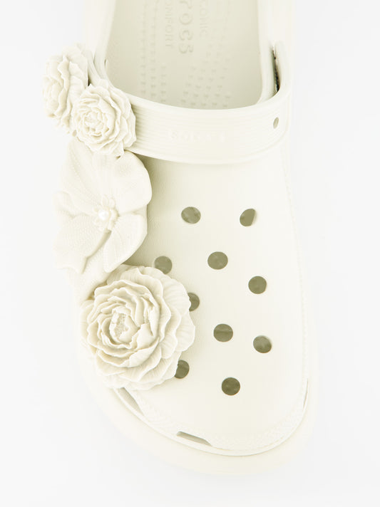 Zuecos de goma con plataforma Crocs Crush Bouquet
