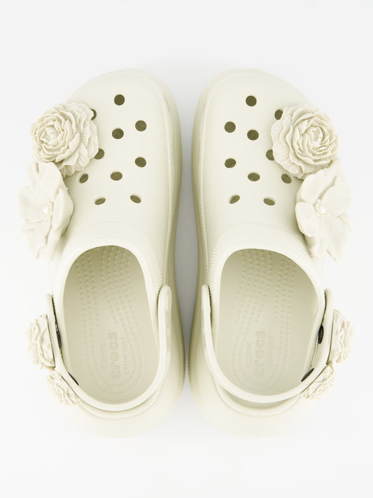 Zuecos de goma con plataforma Crocs Crush Bouquet
