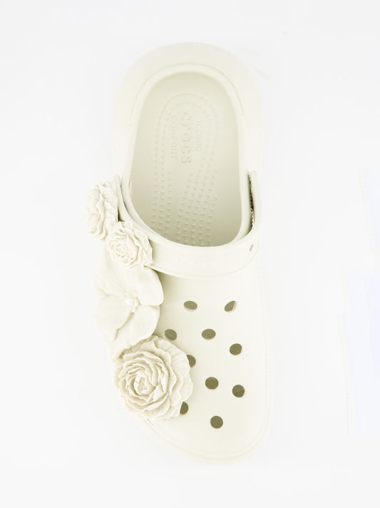 Zuecos de goma con plataforma Crocs Crush Bouquet