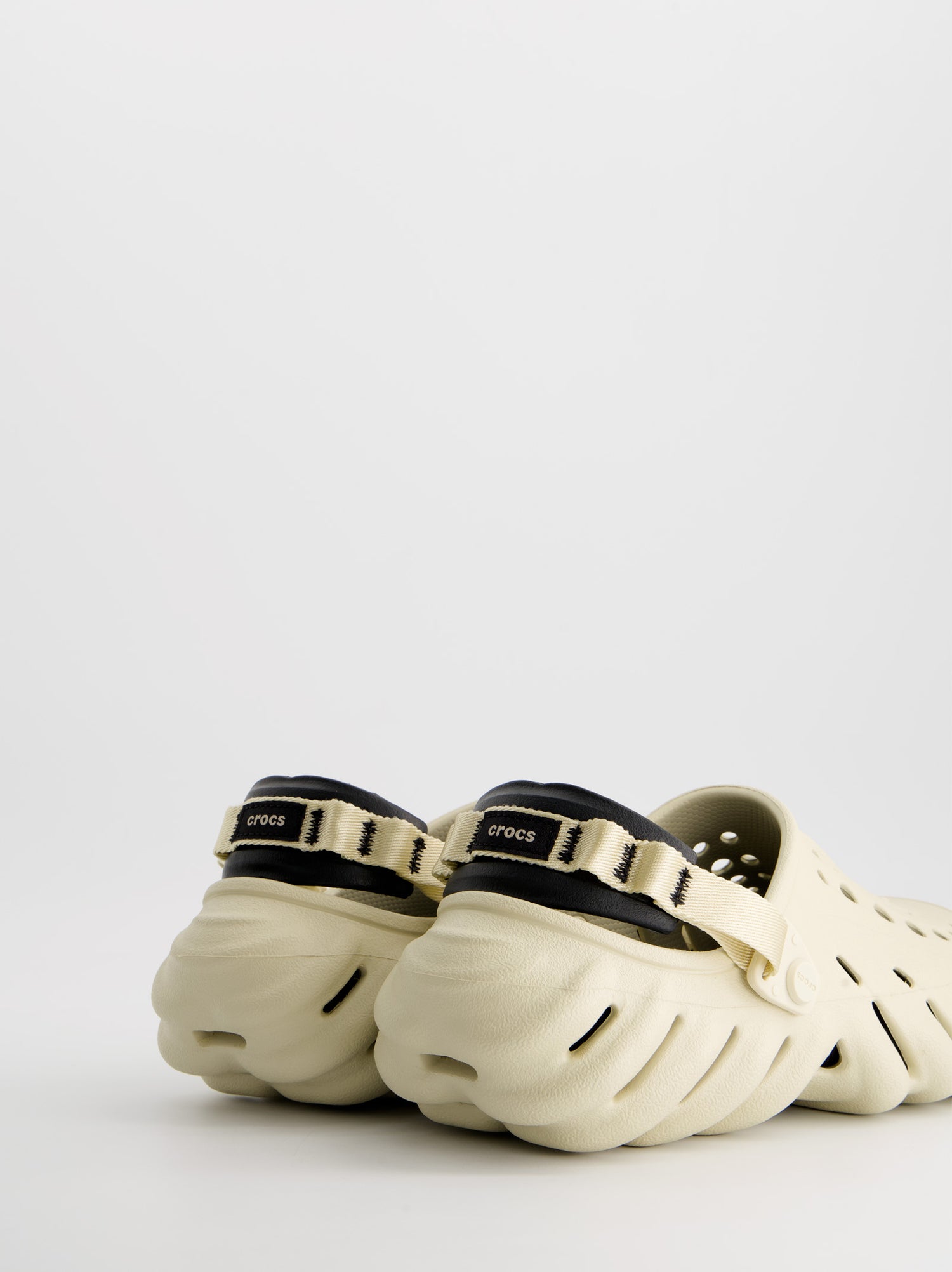 Breathable Rubber Clogs with Heel Straps - Crocs Echo