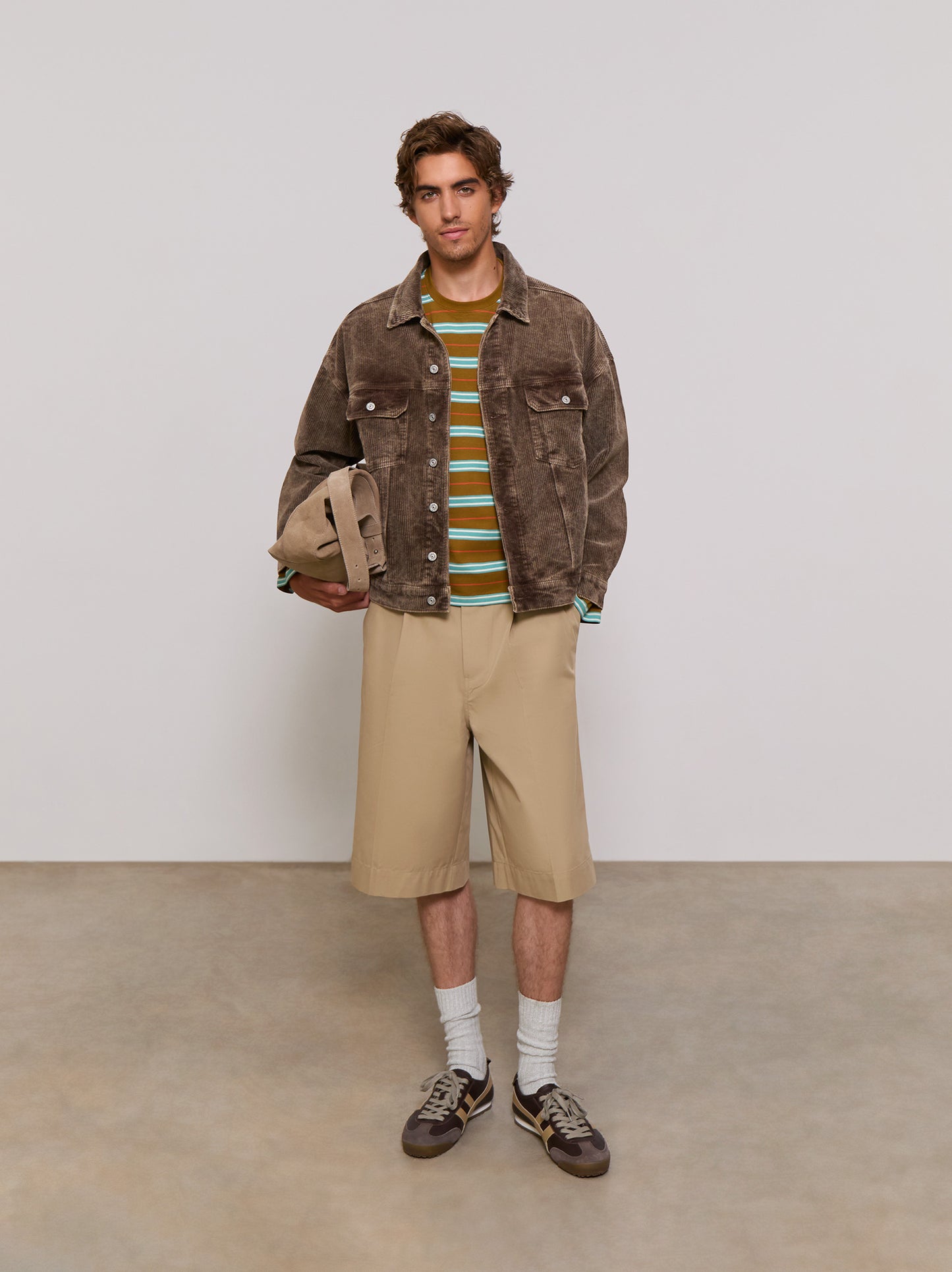 Long Bermuda shorts with clips - ULK Zinnia