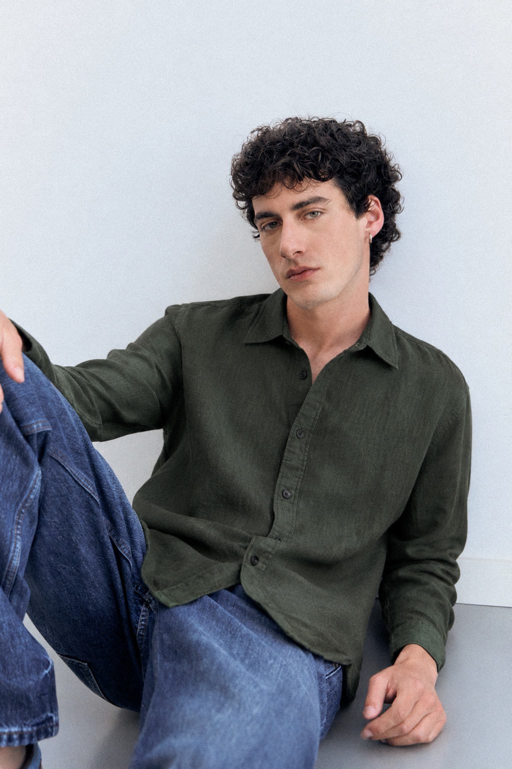 Camisa de lino manga larga - Bambu