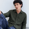 Camisa de lino manga larga - Bambu