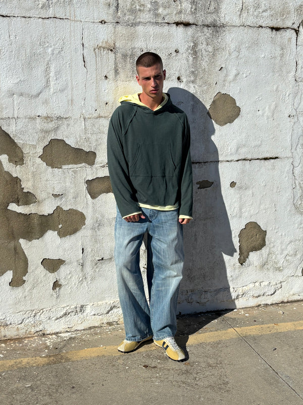Sudadera doble con capucha contraste - Twotwo