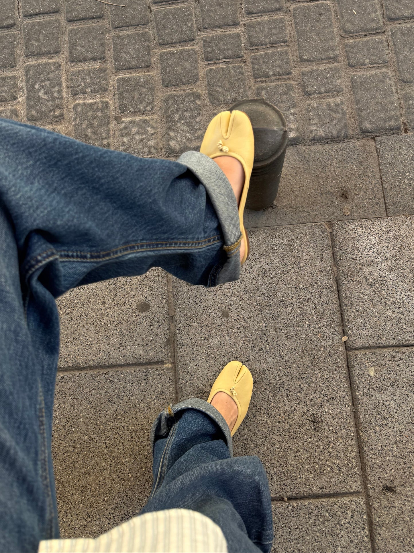 Bailarinas tabi destalonadas de piel - Kale