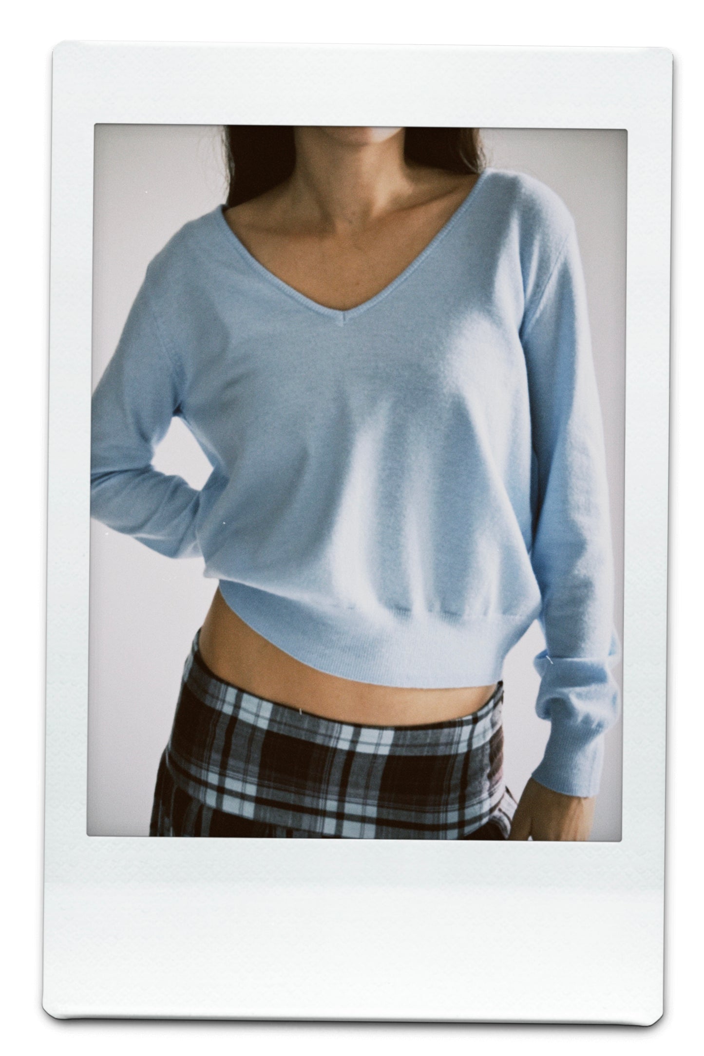 Jersey de punto con cuello en V - Fae