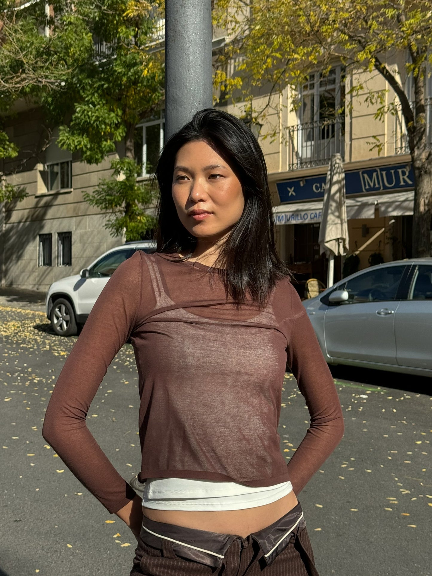 Semi-sheer T-shirt - ULK Camille