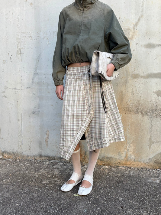 Asymmetrical reversible midi skirt - Elan