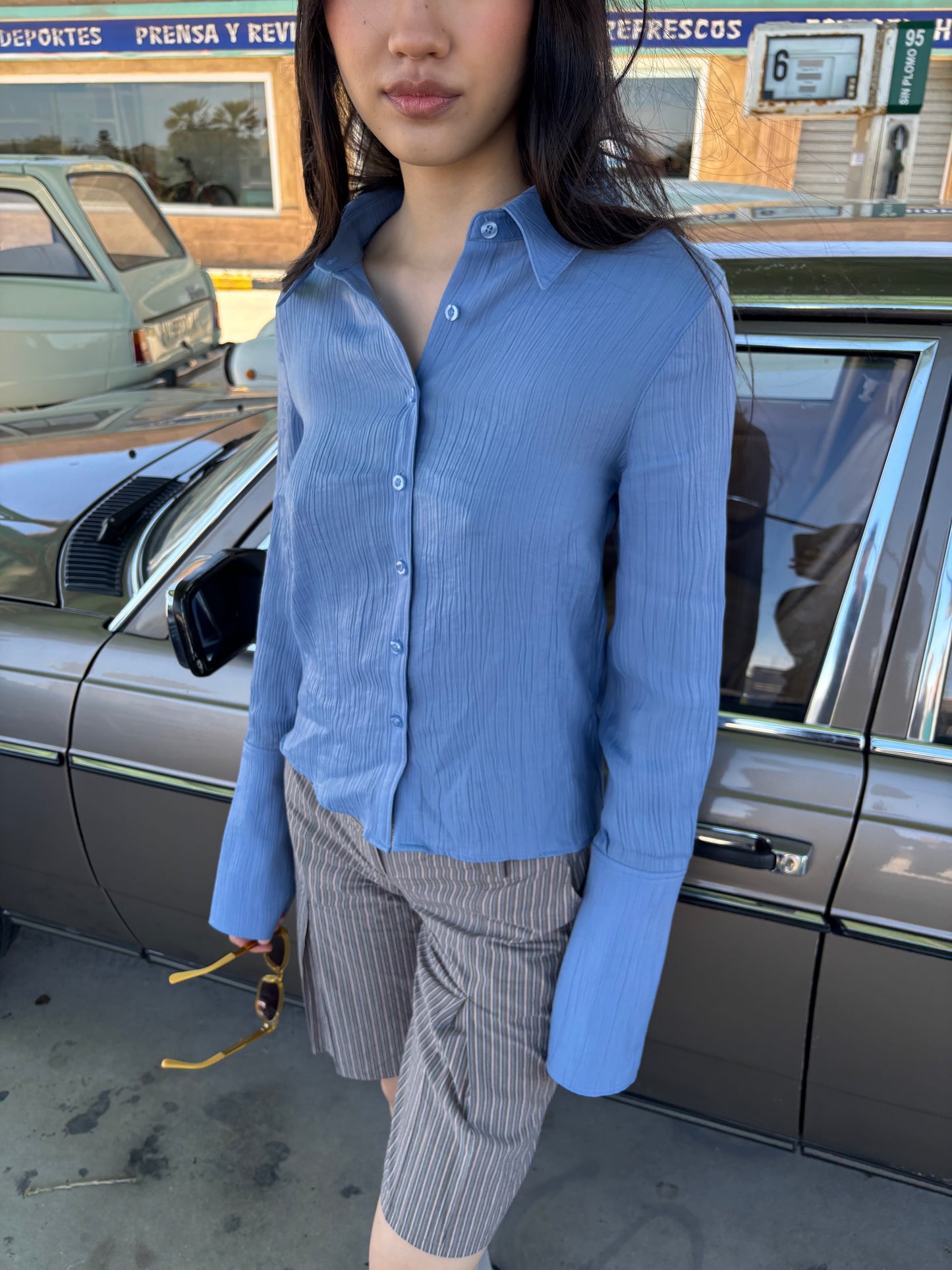 Wrinkle-effect shirt - Camuleta