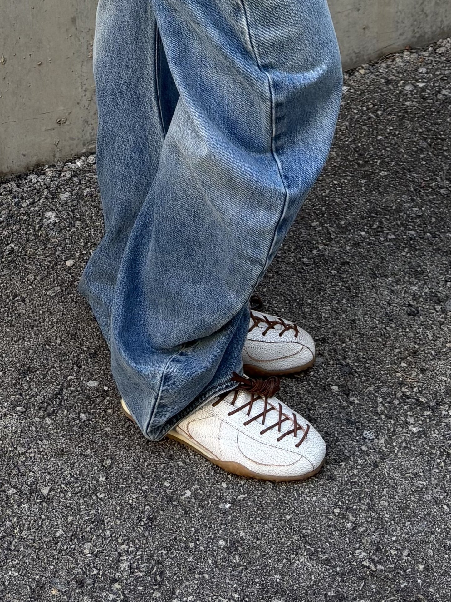 Zapatillas deportivas en piel craqueladas - Chambal