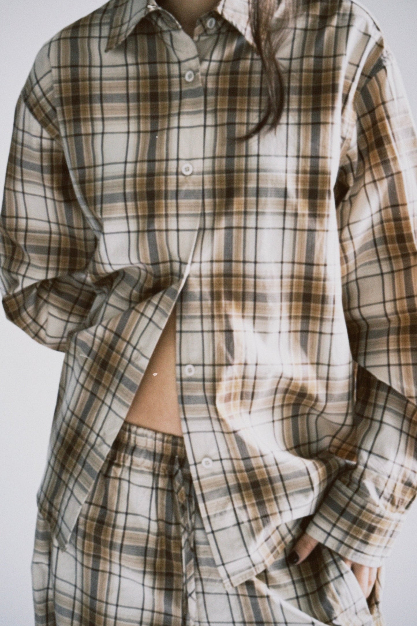 Camisa a cuadros boxy fit - Numi