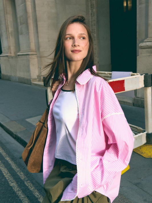 Striped poplin shirt - ULK Lucy