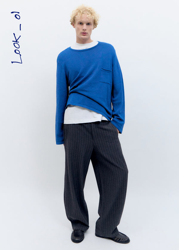 Blue Knit Sweater - Shore