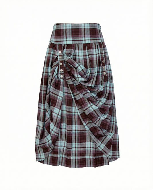 Pleated tartan skirt - Astra