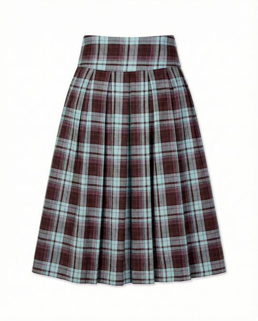 Pleated tartan skirt - Astra