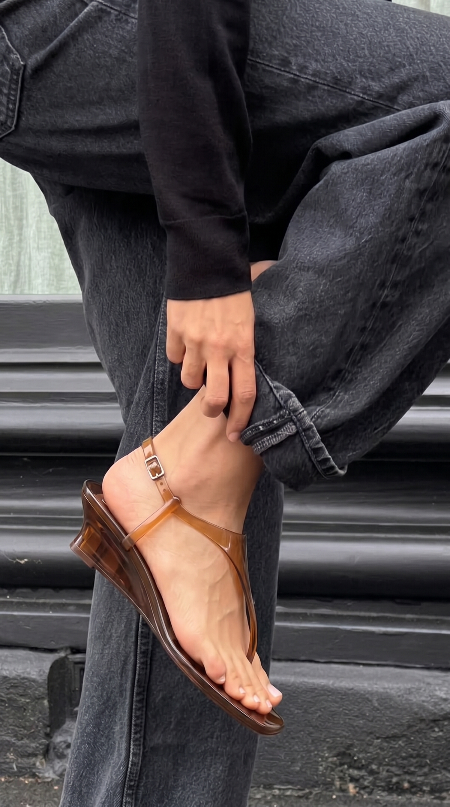Sandalias de cuña jelly - Veroa